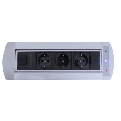 پریز برق مستطیلی دکمه تاچ الکترونیکی سیلور فانتونی کد N361