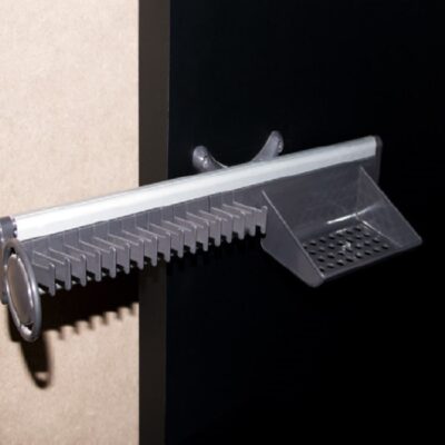 جای کمربند و کروات دیواری ریلی سری 3 رنگ طوسی فانتونی کد J154