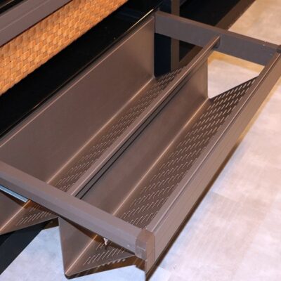 جا کفشی ریلی داخل کمد رنگ موکا طرح ایتالین سایز 90 فانتونی کد J520