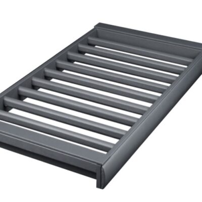 رک ریلی جای شلوار داخل کمد لباس با فریم چرم رنگ دودی سایز 60 فانتونی کد J626
