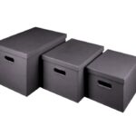 باکس چرمی داخل کمد لباس رنگ موکا سایز L43*W33*H20 فانتونی کد J662
