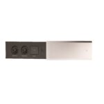 پریز برق یک طرفه اسلاید بازشو مدل اسلیم پلاس رنگ سیلور (2 سوکت برق و 2 پورت USB)  فانتونی کد N324