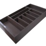 جای قاشق و چنگال چوبی قهوه ای جهت یونیت عرض 45 فانتونی کد O081