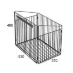 سبد رخت چرک با فریم موکا فانتونی عرض 60 کد J710 - Image 2