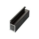 پروفیل درب کمد و کابینت مدل ایتالین استایل رنگ مشکی مات 4 متری فانتونی کد I211