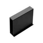پروفیل درب کمد و کابینت مدل ژرمن استایل رنگ مشکی مات 4 متری فانتونی کد I220