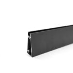 پروفیل درب کمد و کابینت مدل فرنچ استایل 4 متری رنگ مشکی مات فانتونی کد I240