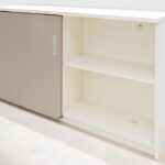 مکانیزم ریلی تاپ لاین 2400MM سبک چوبی دو درب بدون پروفیل کف  با عرض هر درب حد اکثر 1200MM فانتونی کد K018