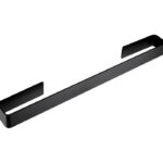 هولدر حوله دست 610 میلیمتر رینگ بسته چسبی رنگ مشکی مات سری C فانتونی کد S025