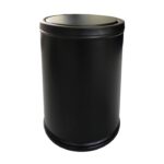 سطل سرویس بهداشتی گرد درب الاکلنگی رنگ مشکی مات سری M فانتونی کد S501