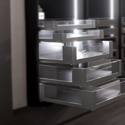 سوپر لردر لولایی مدل اسلیم شیشه با فرانت شیشه عمق 35 عرض آزاد فانتونی کد E252