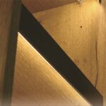 چراغ LED داخل کمد و کابینت جهت جلوی شلف چوبی مدل الیس (Elys) عرض 120 سانتیمتر فانتونی کد N585