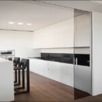 مکانیزم تاپ لاین MG1 تک درب شیشه ساختمانی بدون پروفیل کف با عرض حداکثر 120 فانتونی کد K102