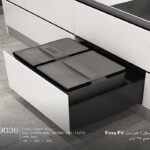 سطل 2 مخزنه مدل Easy Fit حجم 35 لیتری ملونی کد 9036