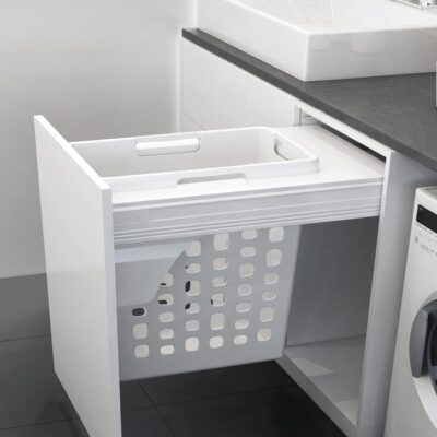 سبد البسه چرک ریلی آرام بند با قابلیت نصب روی درب ملونی کد 9150