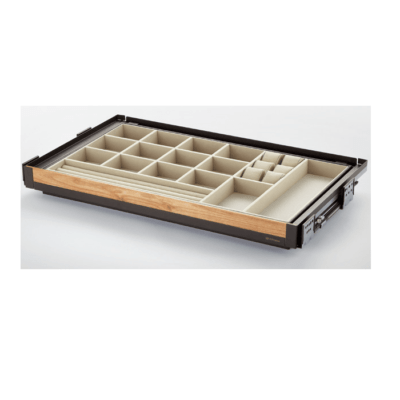 جای کمربند و کروات و زیورآلات مخملی ریلی با فرانت چوب Neka Wood Series یونی هوپر کد WS4140