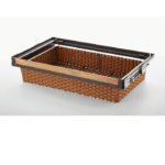 سبد حصیری ریلی داخل کمد با فرانت چوب Neka Wood Series یونی هوپر کد WS4141