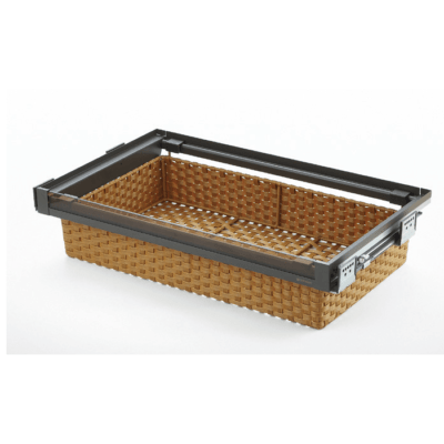 سبد حصیری ریلی داخل کمد با فرانت شیشه Neka Glass Series یونی هوپر کد WS4141G