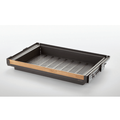 طبقه کشویی فلزی ریلی داخل کمد با فرانت چوب Neka Wood Series یونی هوپر کد WS4142