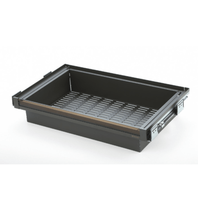 طبقه کشویی فلزی ریلی داخل کمد با فرانت شیشه Neka Glass Series یونی هوپر کد WS4142G