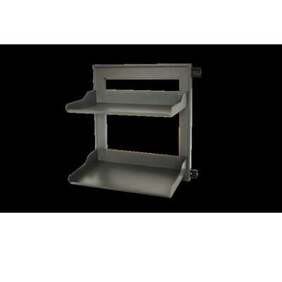 جای البسه و کفش 2 طبقه ریل از پهلو رنگ موکا ملونی کد 8022