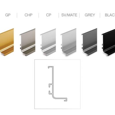 دستگیره شاخه ای مخفی مدل L  ملونی کد 7060