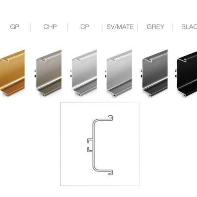 دستگیره شاخه ای مخفی مدل U ملونی کد 7061B