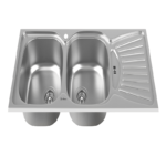 سینک ظرفشویی استیل توکار داتیس کد DB127 - Image 3