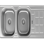 سینک ظرفشویی استیل توکار داتیس کد DB134