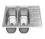 سینک ظرفشویی استیل توکار داتیس کد DB134 - Image 3