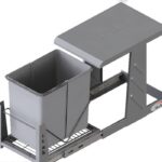 سطل زباله تک قلو ریلی بزرگ 40 لیتری آی تک کد S_V8