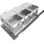 سبد کف ریل جای حبوبات ( 3 مخزن ) آی تک کد M_V205
