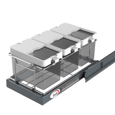 سبد بغل ریل جای حبوبات ( 3 مخزن ) آی تک کد M_V210