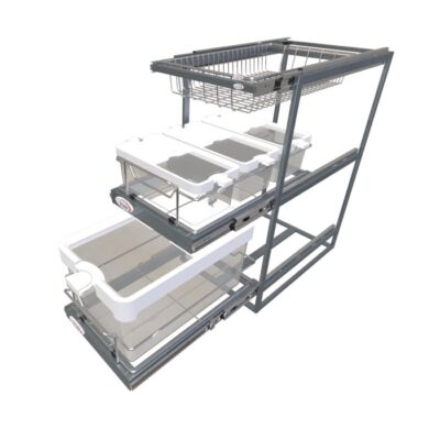 سبد چند منظوره ریلی 3 طبقه با پایه ثابت آی تک کد S_P220