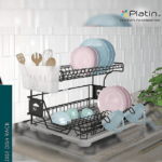 آبچکان رو کابینتی 2 طبقه طرح  پارادایس ( 32 بشقاب ) پلاتین کد 2213