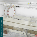 آبچکان 2 طبقه تنظیمی ( MDF و فلز ) پلاتین کد 6522