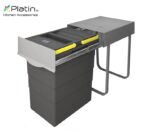 سطل زباله ریلی تک مخزنه 20 لیتری پلاتین کد 3611 - Image 3