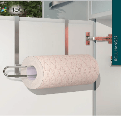 جای دستمال رولی درب آویز پلاتین کد 2803