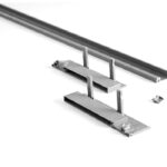 لوازم اینر ریل اسلیم شیشه با فرانت شیشه جلو و ارتفاع 193 میلیمتر فانتونی کد B594