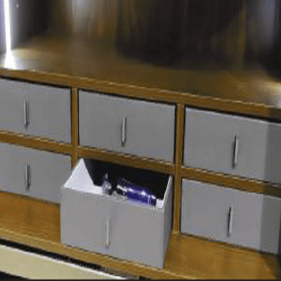 باکس چرمی کشویی رنگ طوسی فرنچ استایل سایز 10*40*27 فانتونی کد J947