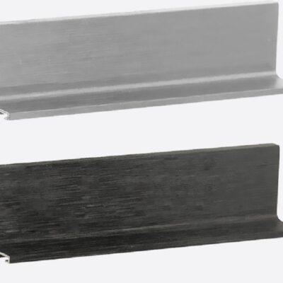 دستگیره پروفیلی مخفی L فرم زمینی 4.8 متری کروم براش فانتونی کد L401