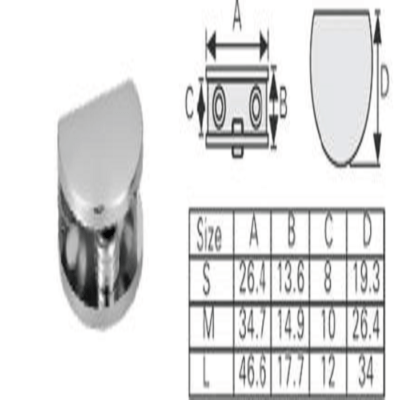 بست نگهدارنده شیشه سایز S مدل A6 فانتونی کد M335