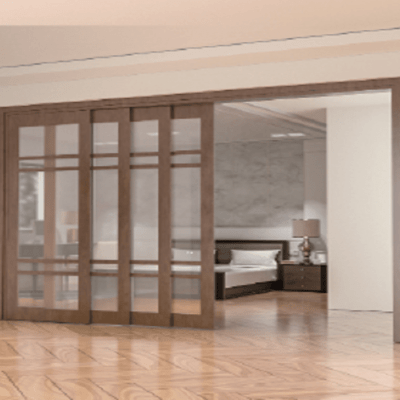 مکانیزم درب پارتیشن لینکیج 4 درب آرام بند یک درب ثابت و 3 درب متحرک ملونی کد 11080_11081_11082_11083