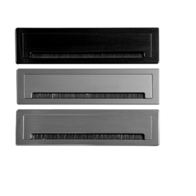 قاب داکت لولایی آلومینیومی رومیزی با درب آرامبند مشکی عمق 28mm , طول 300mm , عرض 90mm فانتونی کد T341