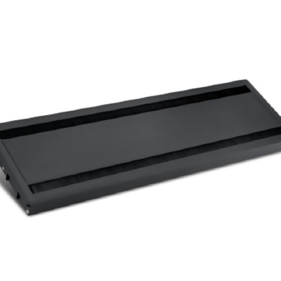قاب داکت لولایی دوطرفه آلومینیومی رومیزی رنگ سیلور عمق 37mm , طول 300mm , عرض 150mm  فانتونی کد T346