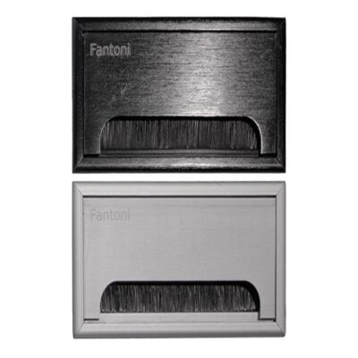 قاب داکت لولایی پلاستیکی رومیزی مدل اکو رنگ مشکی عمق 25mm , طول 160mm , عرض80mm فانتونی کد T371