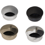 قاب داکت دایره رومیزی رنگ نیکل آنودایز عمق22mm ,قطر 67mm  فانتونی کد T381