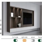چراغ LED  توکار با نور شیبدار مدل لینیا (Linea) عرض 250 سانتیمتر فانتونی کد N714