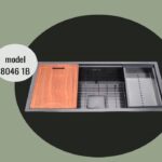 8046/1S سینک تک لگن استیل زیر و روکار سایز 46*80 داسی