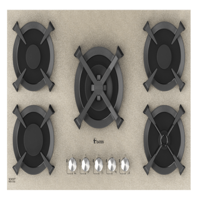 اجاق گاز شیشه ای رنگ بژ داتیس مدل : DG 567